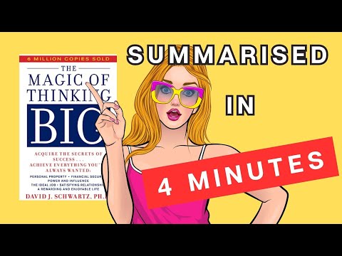 The Magic of Thinking Big: A 4 Minute Summary