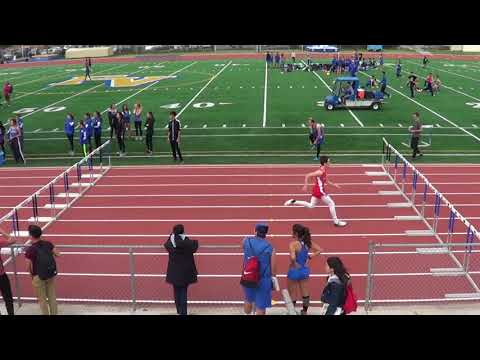 FSB 110m Hurdles vs Fountain Valley 3-21-18 - Los Alamitos Boys