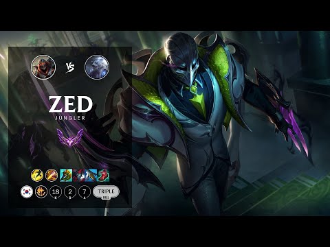 Zed Jungle vs Volibear - KR Master Patch 12.10