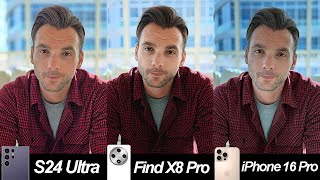 OPPO Find X8 Pro vs. S24 Ultra vs. iPhone 16 Pro: Ultimate Comparison!