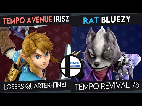 Tempo Revival 75 - IrisZ (Link) Vs. BlueZy (Pichu, Wolf) - Losers Quarters - Smash Ultimate