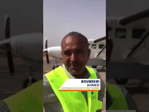 #مكافحة_حرائق_الغابات  هبوط الطائرة اللوجستية والمروحية التابعة لشركة طاسيلي للعمل الجوّيj