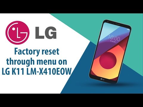 How to Factory Reset through menu on LG K11 LM-X410EOW?