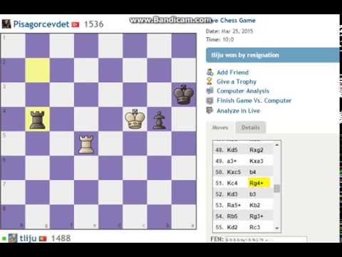 Chess - Lucena position almost failing xD