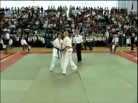 S. Haugsdal (IKO1) v K. Wehmuller (Switzerland) 3rd IFK World Tournament 2005 Kyokushin Womens -60kg