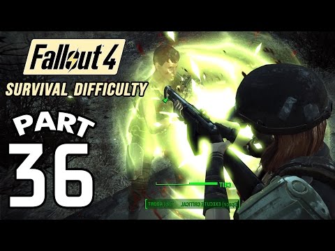 Fallout 4 Survival Difficulty SNIPER Walkthrough - Part 36 Boston Public Library 1080p 60FPS