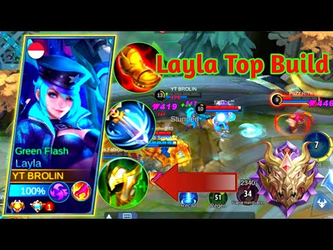 Layla New Build Guardian Helmet - Layla hack damage Lifesteal Build - MLBB