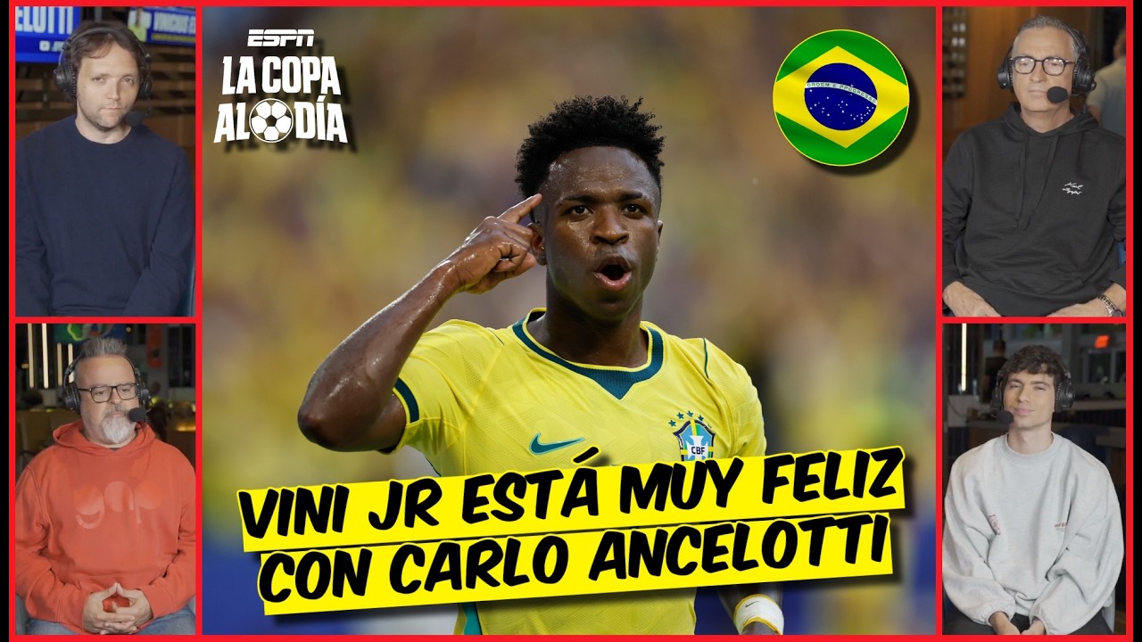 VINÍCIUS JR está VOLANDO con BRASIL en este MUNDIAL. Es el LÍDER del EQUIPO | La Copa Al Día
