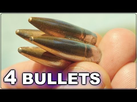 Shotgun Slug made from 4 Russian Rifle Bullets!   We test them!