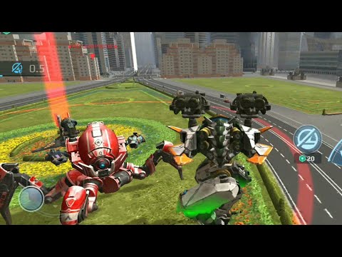 Avenger with and without shot grouping with gameplay//War Robots Test