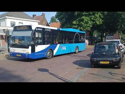Arriva Bus 8668 als lijn 95 naar Busstation Station Leeuwarden
