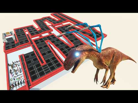 Escape From Alien Allosaurus - Last Survivor - Animal Revolt Battle Simulator