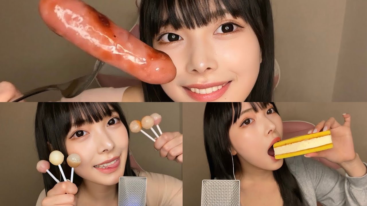 【ASMR】舐めたり咥えたり…色々な咀嚼音まとめ👅❤︎