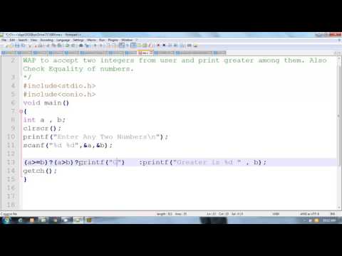 C Programming The First C Language Program Part 1