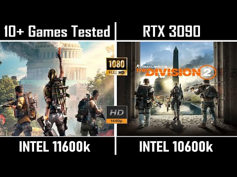 intel i5 11600k vs 10600k Games Comparison Result