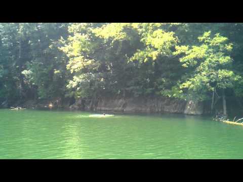 Rope swing Wataga Lake