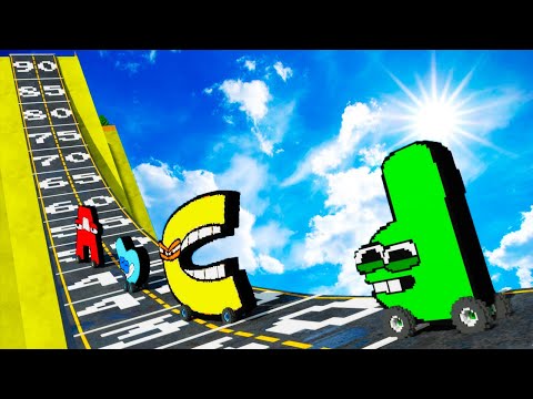 Alphabet Lore Cars vs Dangerous SLOPE | Teardown