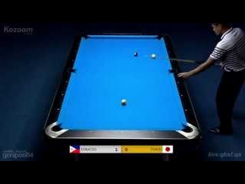 Jeffrey Ignacio vs Yukio Akagariyama 赤狩山幸男 | 2015 World 9-ball Championship Qual