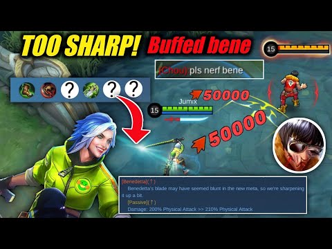 THEY ARE ALL SCARED OF BUFFED BENDETTA'S SHARP BLADE! THEY ARE PRAYING FOR BENEDETTA'S NERF! | MLBB