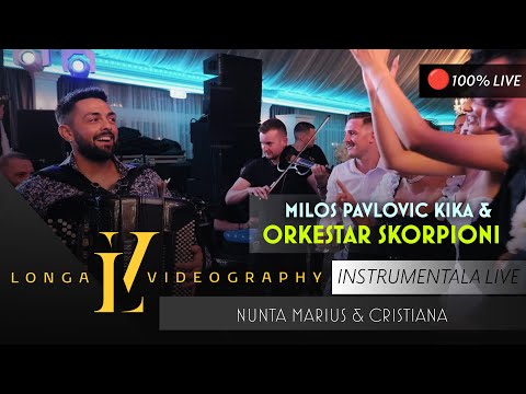 Milos Pavlovic KIKA & Orkestar Skorpioni - Colaj Instrumentale LIVE 🎵 Nunta Marius & Cristiana