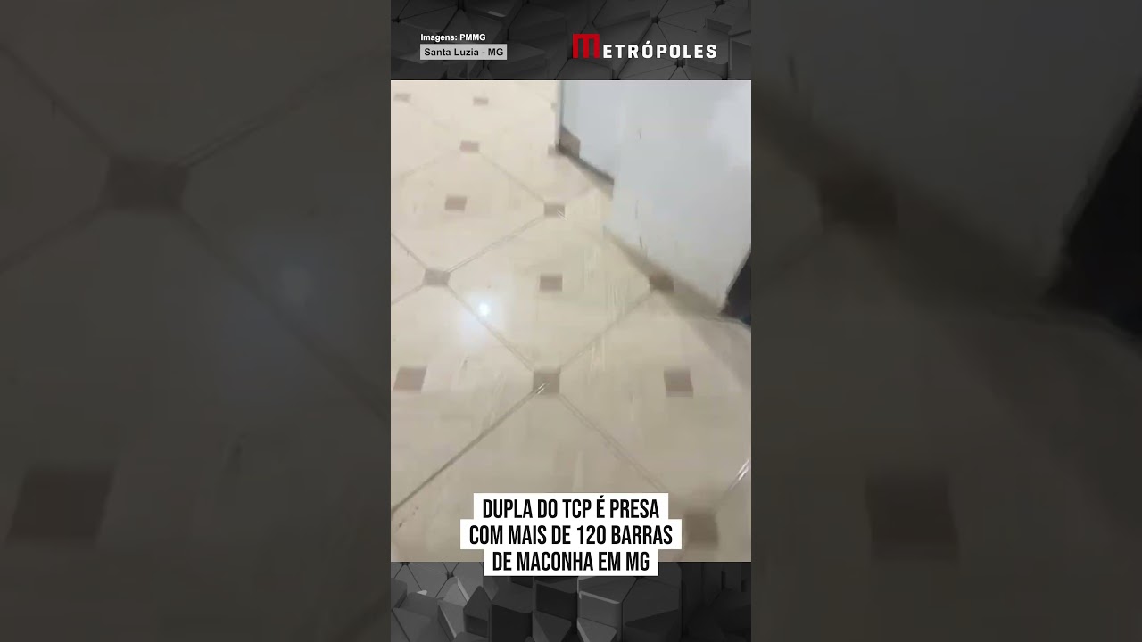 Dupla do TCP é presa com mais de 120 barras de maconha em MG