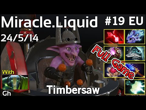Miracle [Liquid] Timbersaw - Dota 2 Full Game 7.18 - 5894  Avg MMR