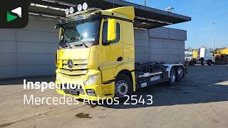 شاحنة ذات الخطاف Mercedes-Benz Actros 2543 6X2 Meiller RA 21 67 containersystem Full Air suspen | صورة 4 - Autoline