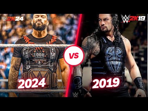 WWE 2K24 vs WWE 2K19 Finisher & Graphics Comparison | is 2k19 still the best!