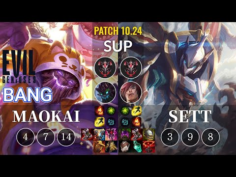 EG Bang Maokai vs Sett Sup - KR Patch 10.24
