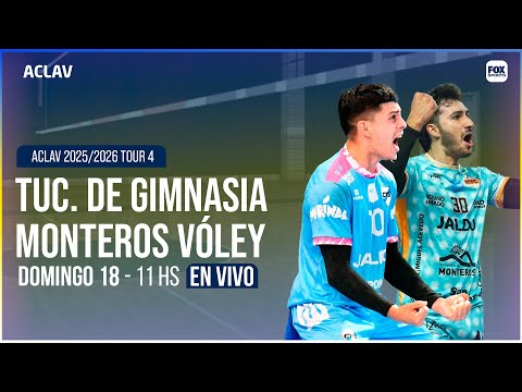 EN VIVO 🔴 || CLUB TUCUMÁN DE GIMNASIA vs MONTEROS CLUB - VÓLEY ACLAV 2025/2026 TOUR 4