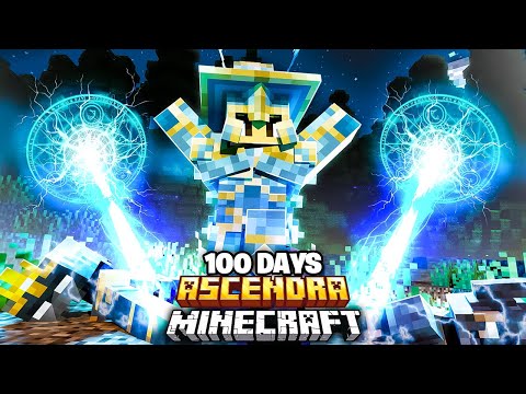 We Survived 100 Days as a BATTLEMAGE in Ascendra Minecraft...