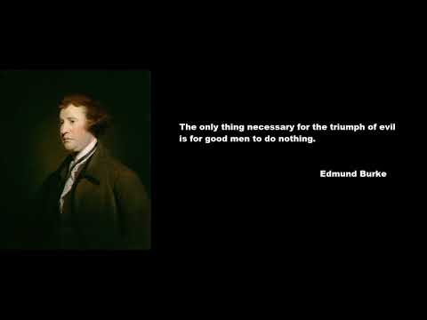 Edmund Burke's most famous quote