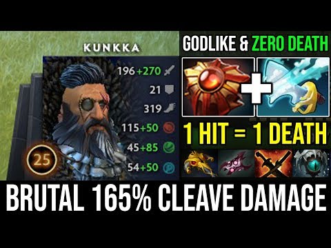 NEW Kunkka God!!! How to Destroy Everyone Who Gank Mid 1 Tidebringer = 1 Killed GODLIKE & Zero Death