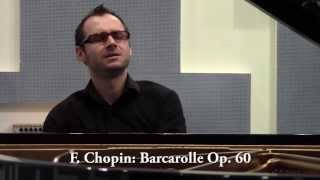 Studio Recording of Chopin's Barcarolle