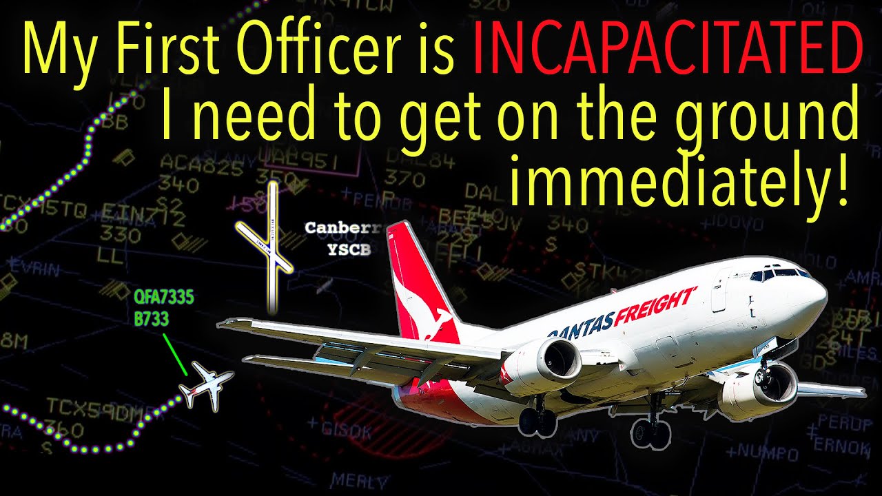 Qantas Pilot became incapacitated after depressurization. REAL ATC