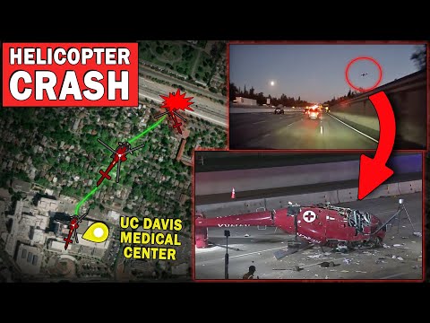 Helicopter Crash on Busy Freeway | HERO Pilot and Bystanders Avoid Tragedy!