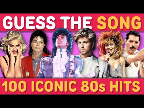 GUESS THE 100 MOST ICONIC 80s SONGS 🛼 🎵 ULTIMATE 80s SONG QUIZ | Song Quiz