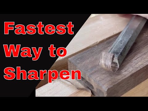 The Fastest Way to Sharpen Chisels  | Sharpening with a belt grinder | Robert Sorby ProEdge