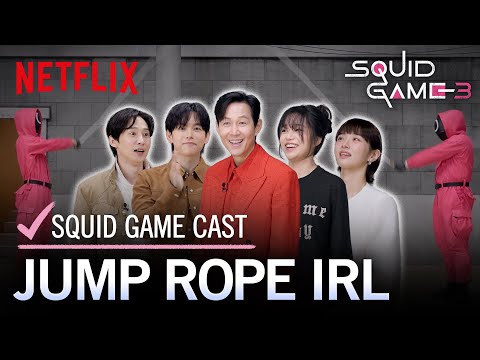 Squid Game Cast Jump Rope Challenge | Squid Game: Season 3 | Netflix
