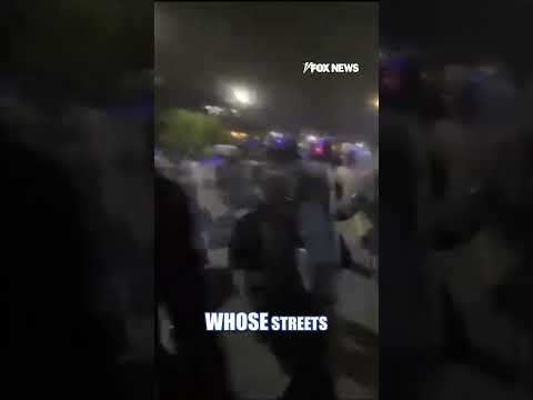 WATCH: Officers fire tear gas as protests GROW outside NJ facility #foxnews #news #shorts