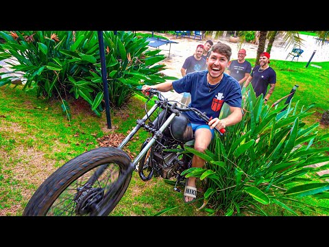 FINALMENTE MEUS AMIGOS ANDARAM NA MOTO DA HERDEIRA