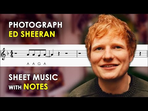 Photograph - Ed Sheeran | Sheet Music with Easy Notes for Recorder, Violin Beginners Tutorial