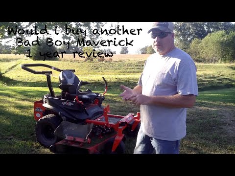 Bad Boy Maverick Mower 1 year review, {would i buy this mower again.}