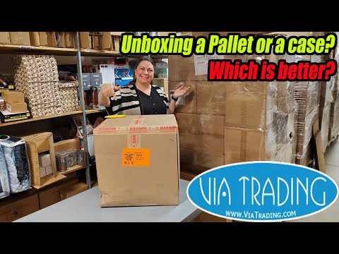 Unboxing a Pallet or a Case. Which is Better? Products from Via Trading Liquidation