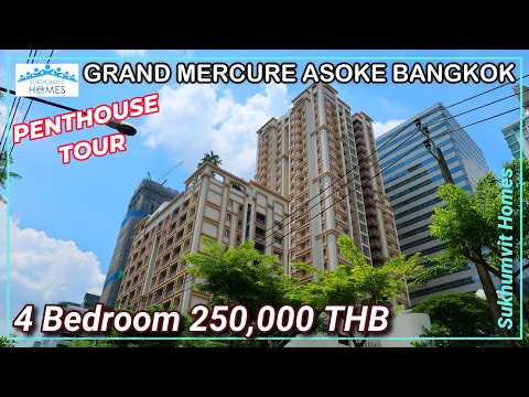 29th Floor Bangkok Penthouse Tour Grand Mercure - Pet Friendly 4 Bedrooms 250,000 monthly
