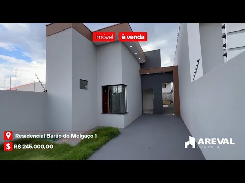 Casa com 2 quartos sendo um suíte à venda por R$ 245.000 - Residencial Barão do Melgaço 1-Vilhena/RO