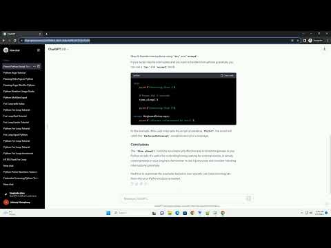 How To Pause A Python Script While Running