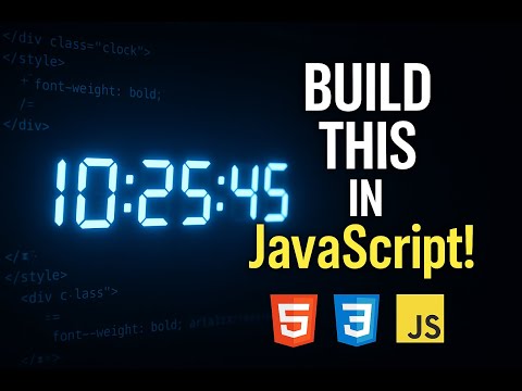 Digital Clock Using Html Css Javascript Live Clock Project