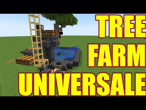 FARM di LEGNO UNIVERSALE e FACILISSIMA | 10'000 Log/H - Alberi, Fungus, Funghi - Farm Minecraft Java