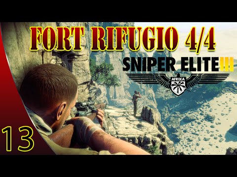 Sniper Elite 3 Walkthrough Part 13 - Fort Rifugio 4/4 (Sniper Elite lll)
